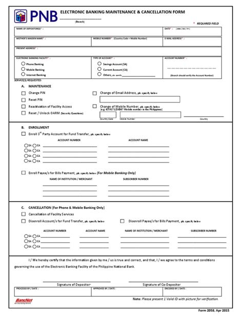 pnb digital banking maintenance form|PNB Bank Account Downloadable Forms .
